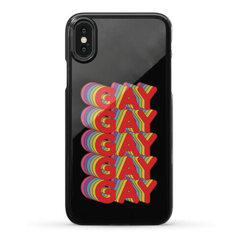 Gay Retro Rainbow Phone Case